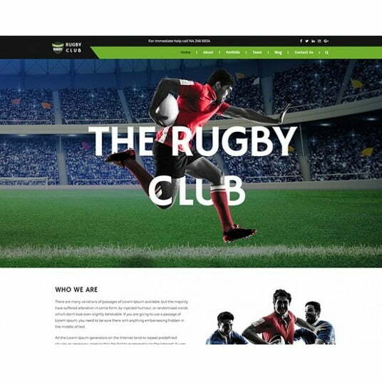 Rugby Club – HTML Template Rugby Club – HTML Template